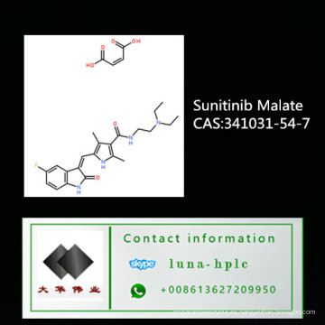 Alta Pureza CAS 341031-54-7 Anti-Cáncer Sunitinib Malato